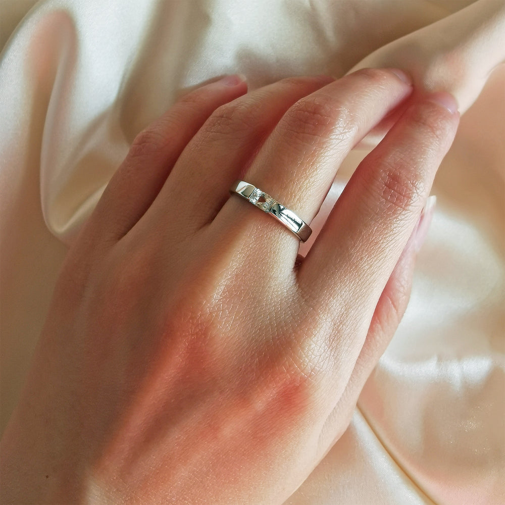 Heart Engagement Ring - White Topaz Ring, Heart Diamond Ring – Adina Stone  Jewelry